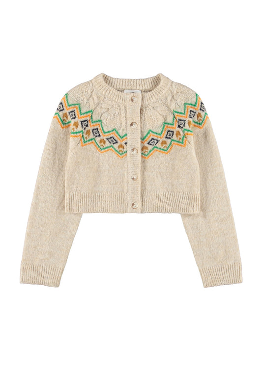 Molo Gemma Cardigan - Pearled Ivory