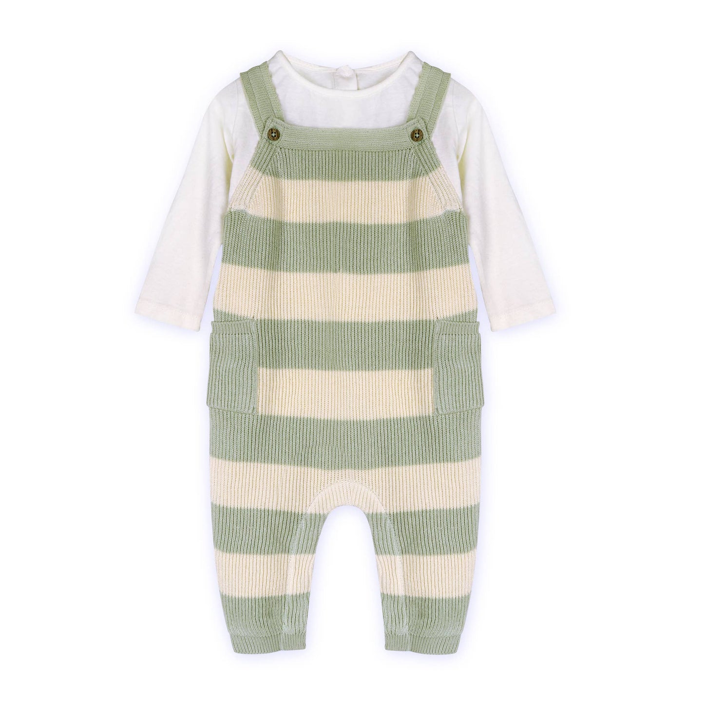 Alfie Textured Baby Overall Set (Organic)