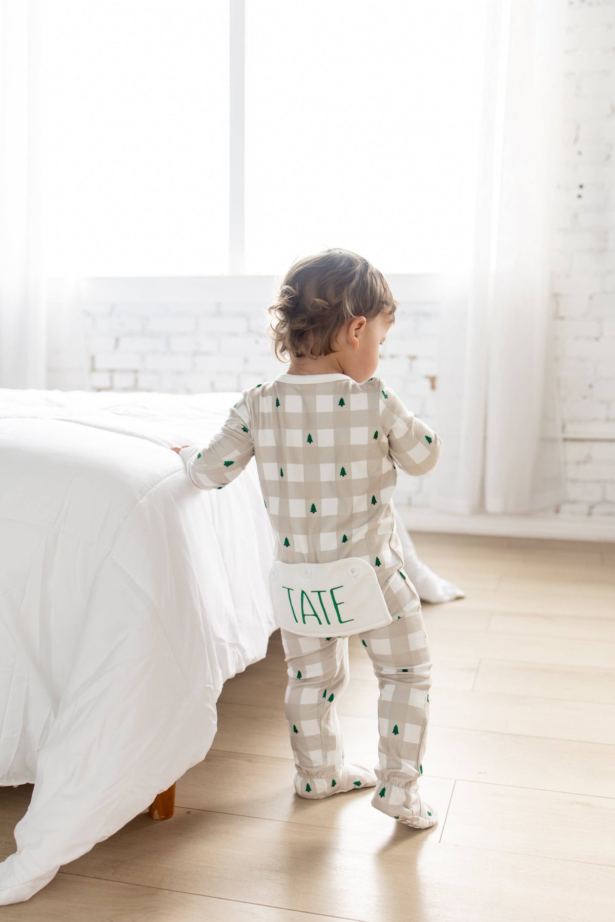 Zippy Buttflap Pajamas - Holiday Gingham