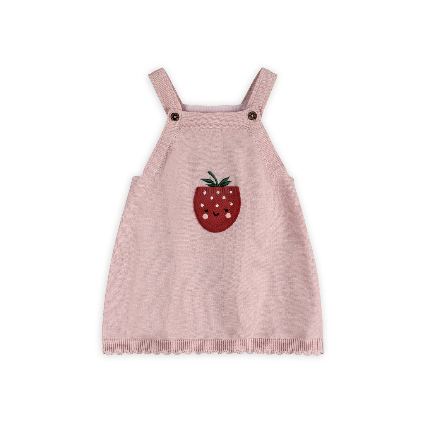 Strawberry Pocket Baby Knit Tunic Dress Set (Organic)