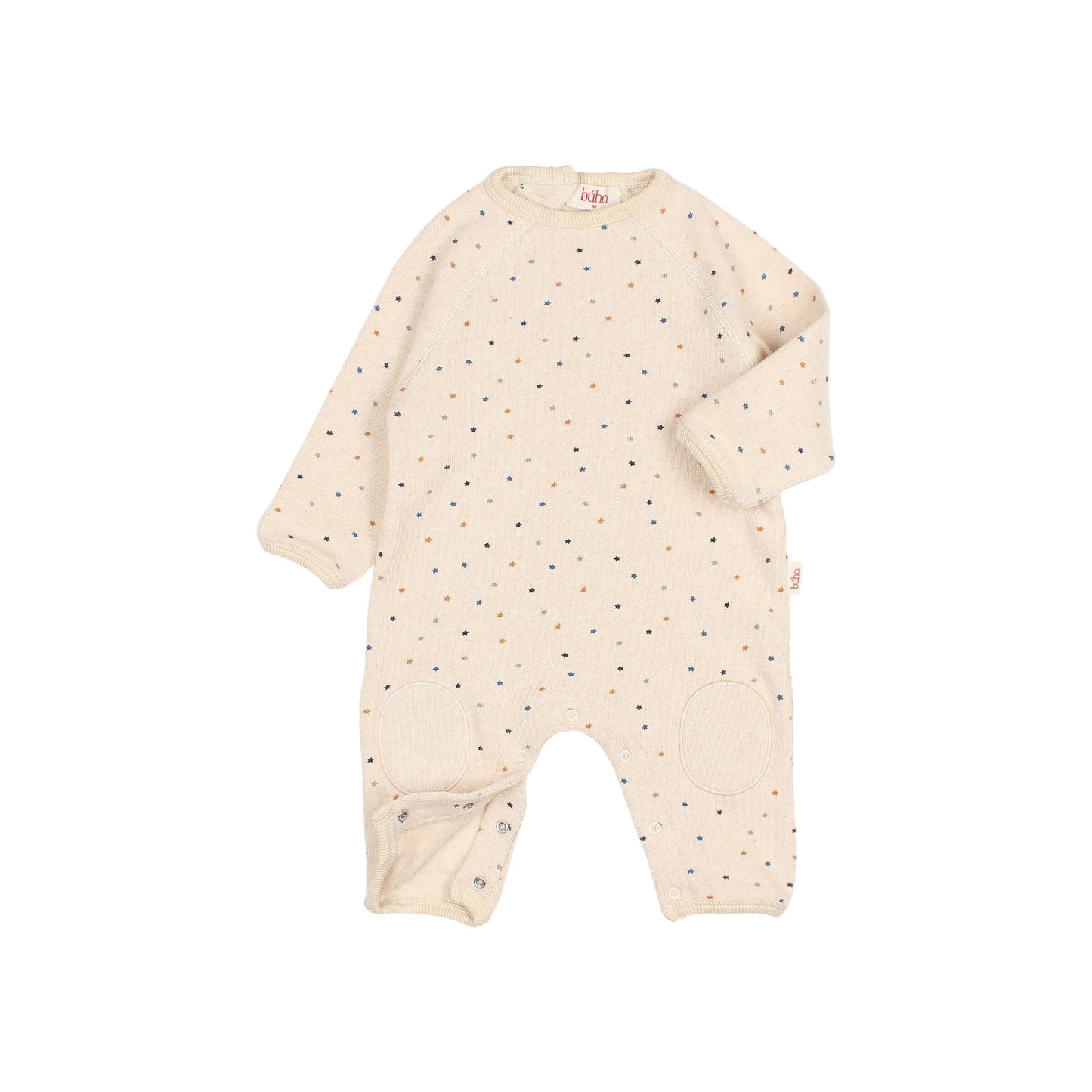 Buho Soft Stars Jumpsuit - Natural