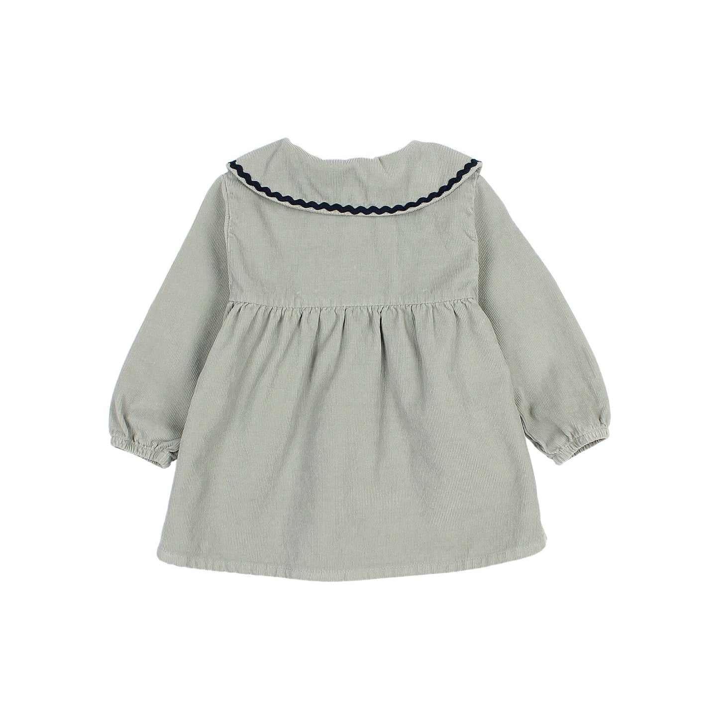 Buho Soft Velour Dress - Eucalyptus