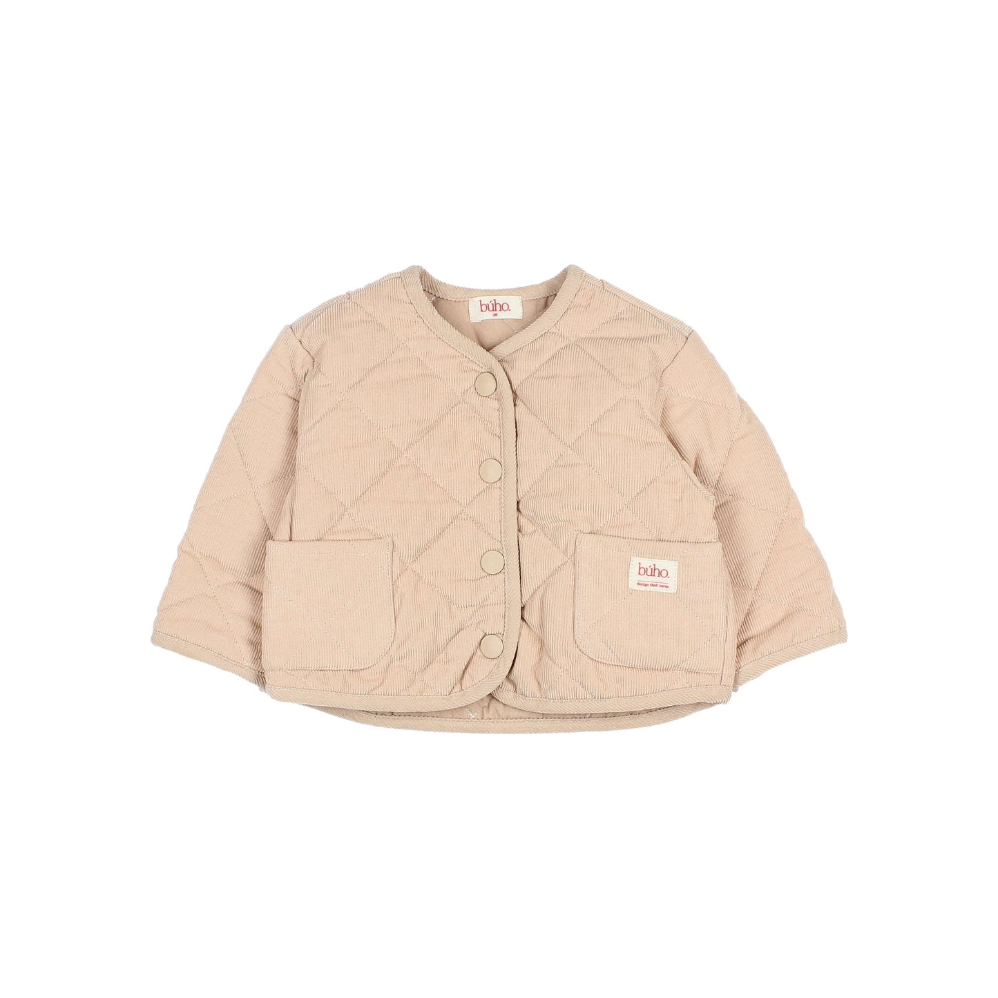 Buho Soft Velour Jacket - Biscuit