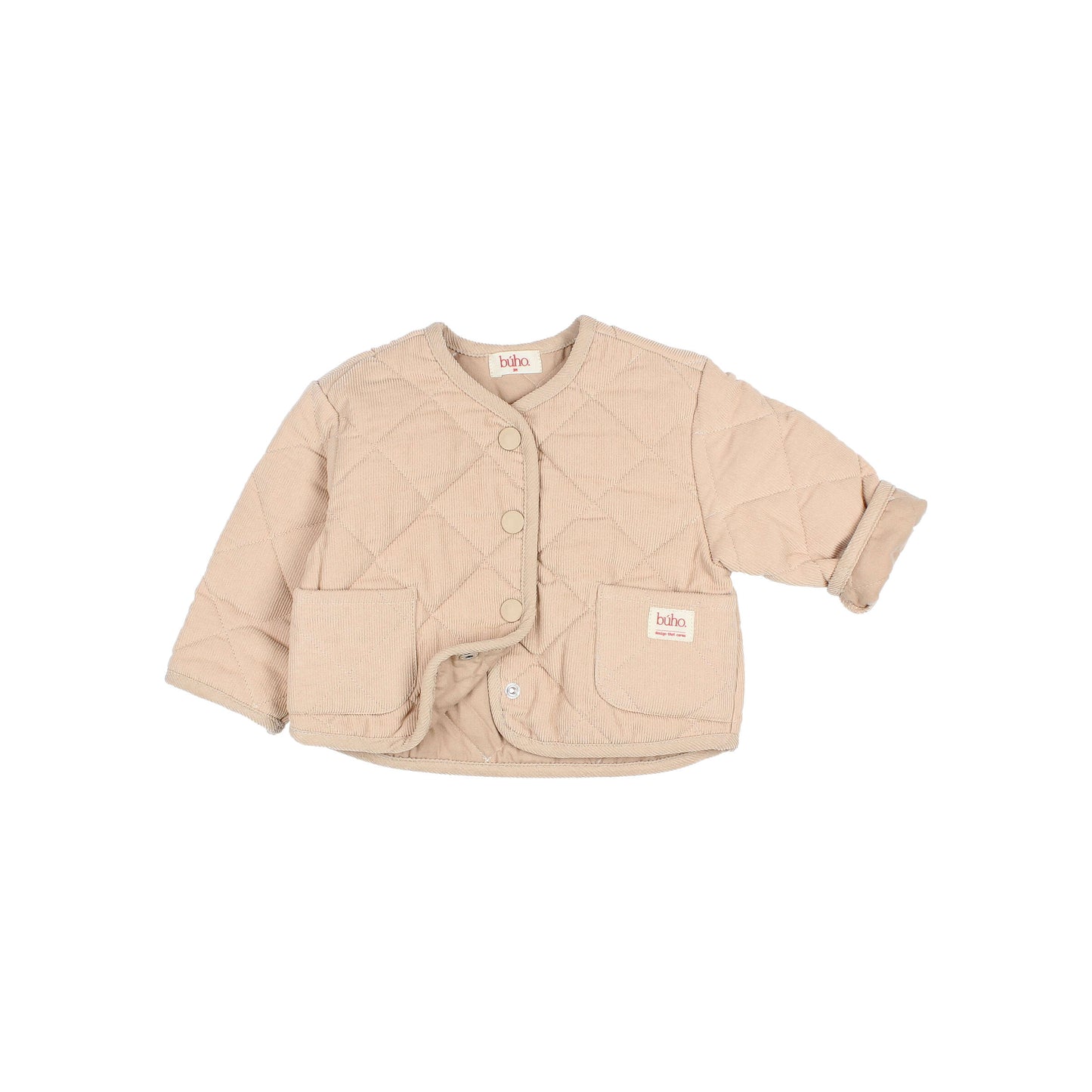 Buho Soft Velour Jacket - Biscuit