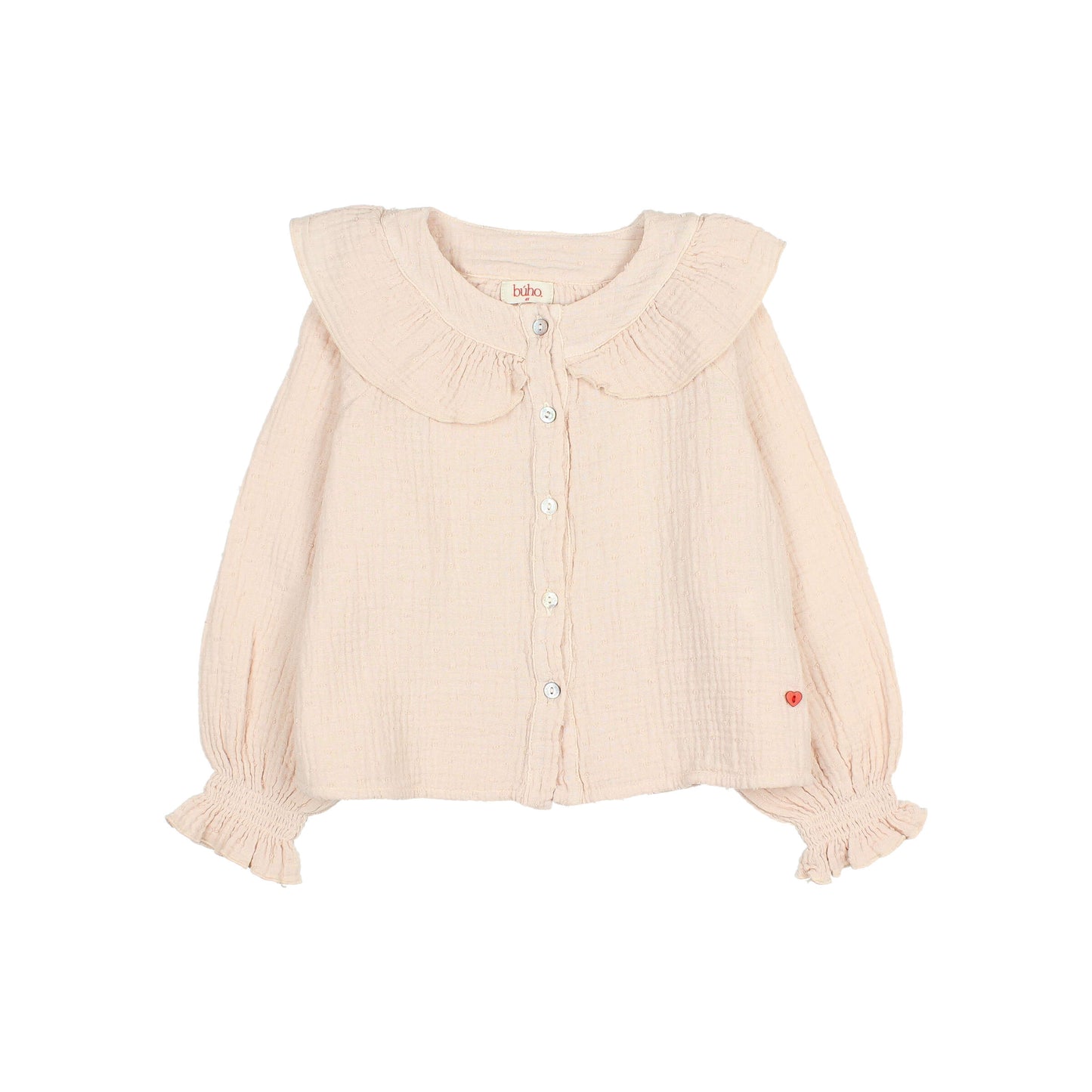Buho Plumeti Blouse - Cream Pink