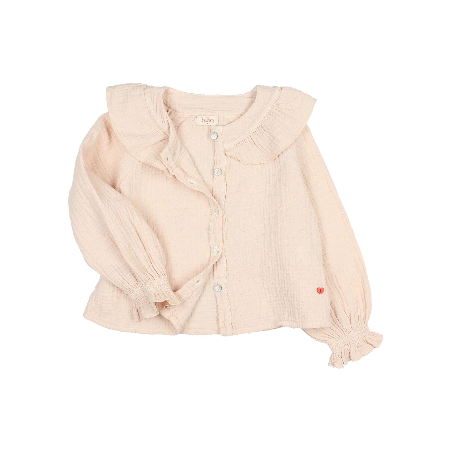 Buho Plumeti Blouse - Cream Pink