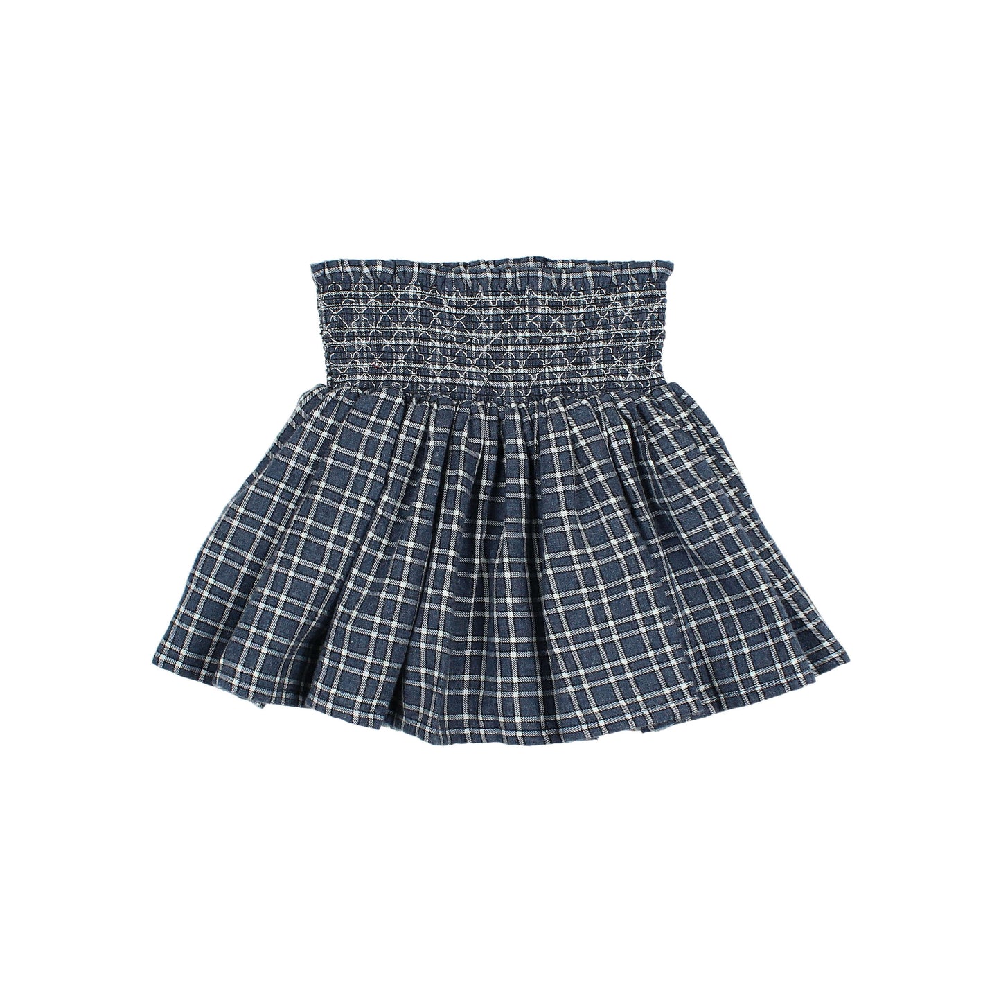 Buho Tartan Skirt - Navy
