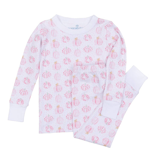 Precious Pumpkins Long Pajamas - Pink