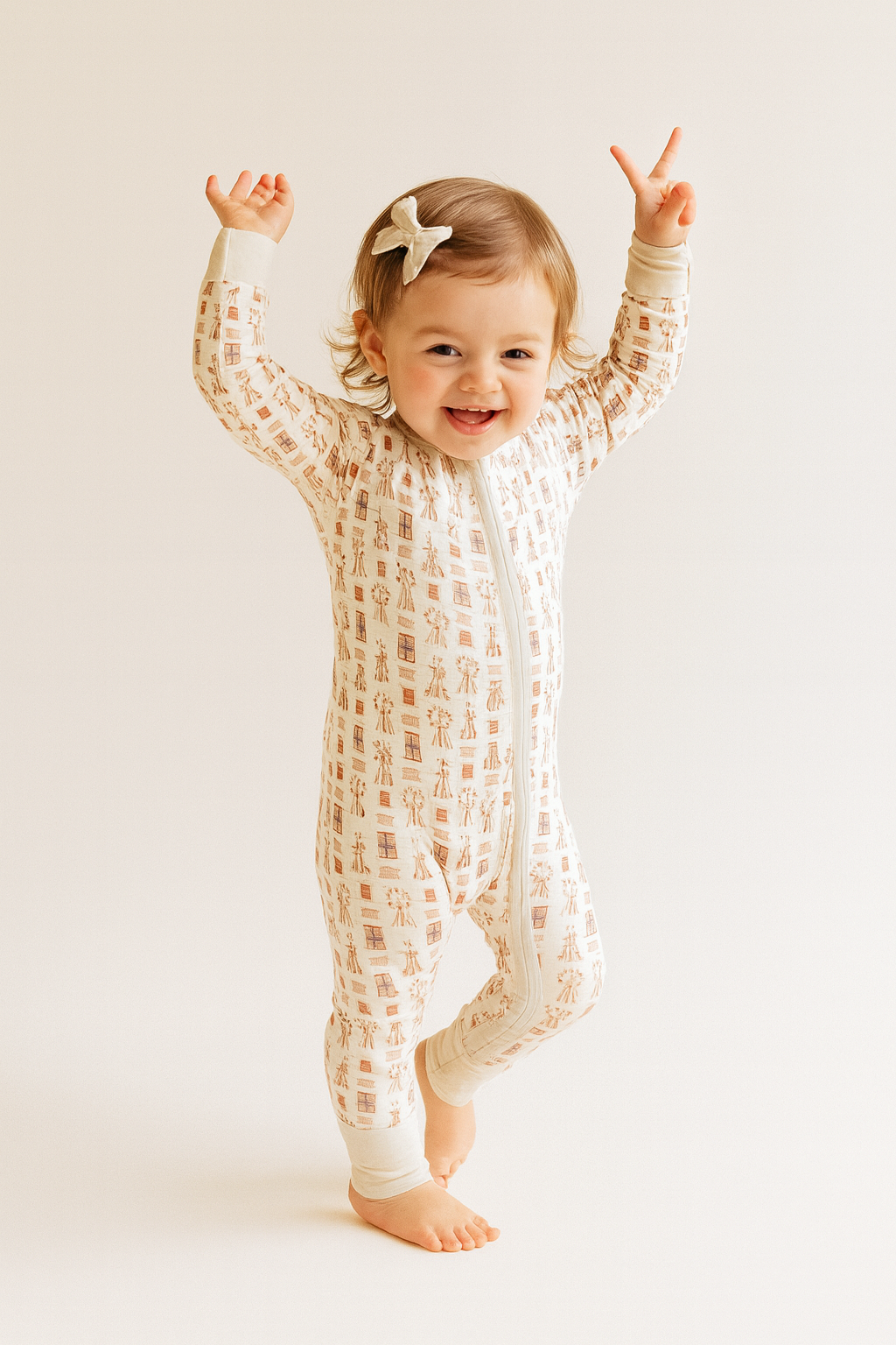 2-way zip baby sleeper -Blue Stripe - bamboo baby romper