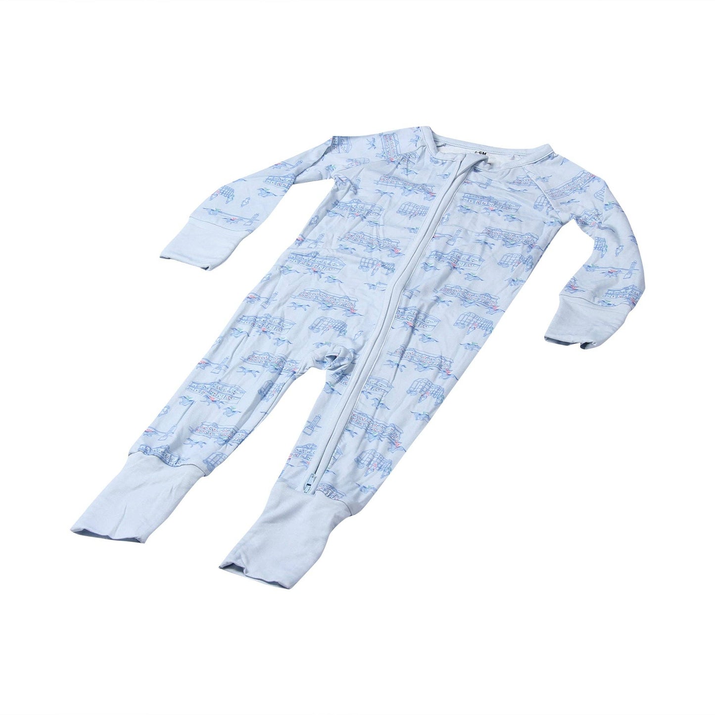 Blue Horse Racing Icons Unisex Kids Pajamas