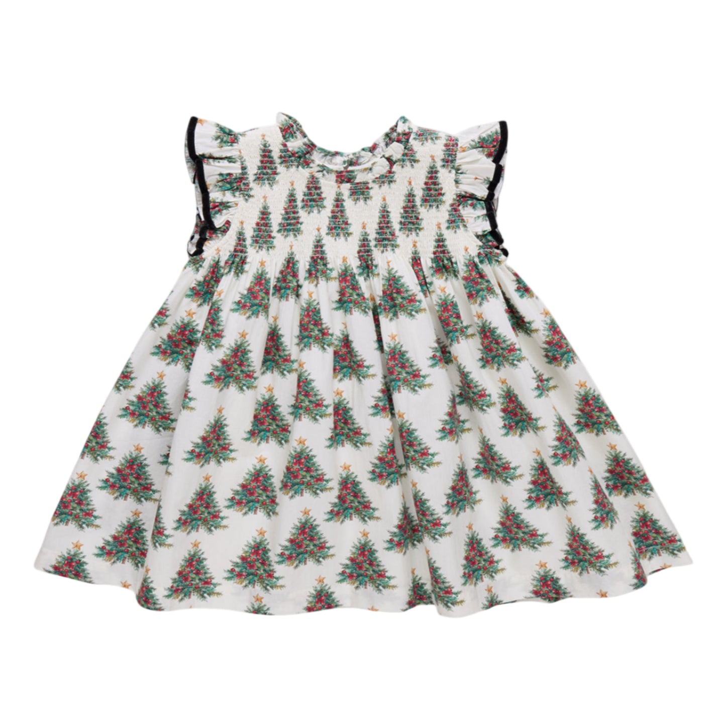 Girls Stevie Dress - Vintage Trees