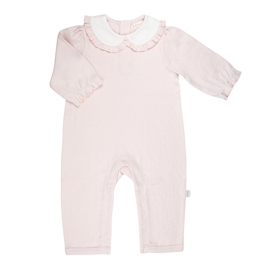Girls Pointelle Knit Romper (Fall Holiday Collection 2025)