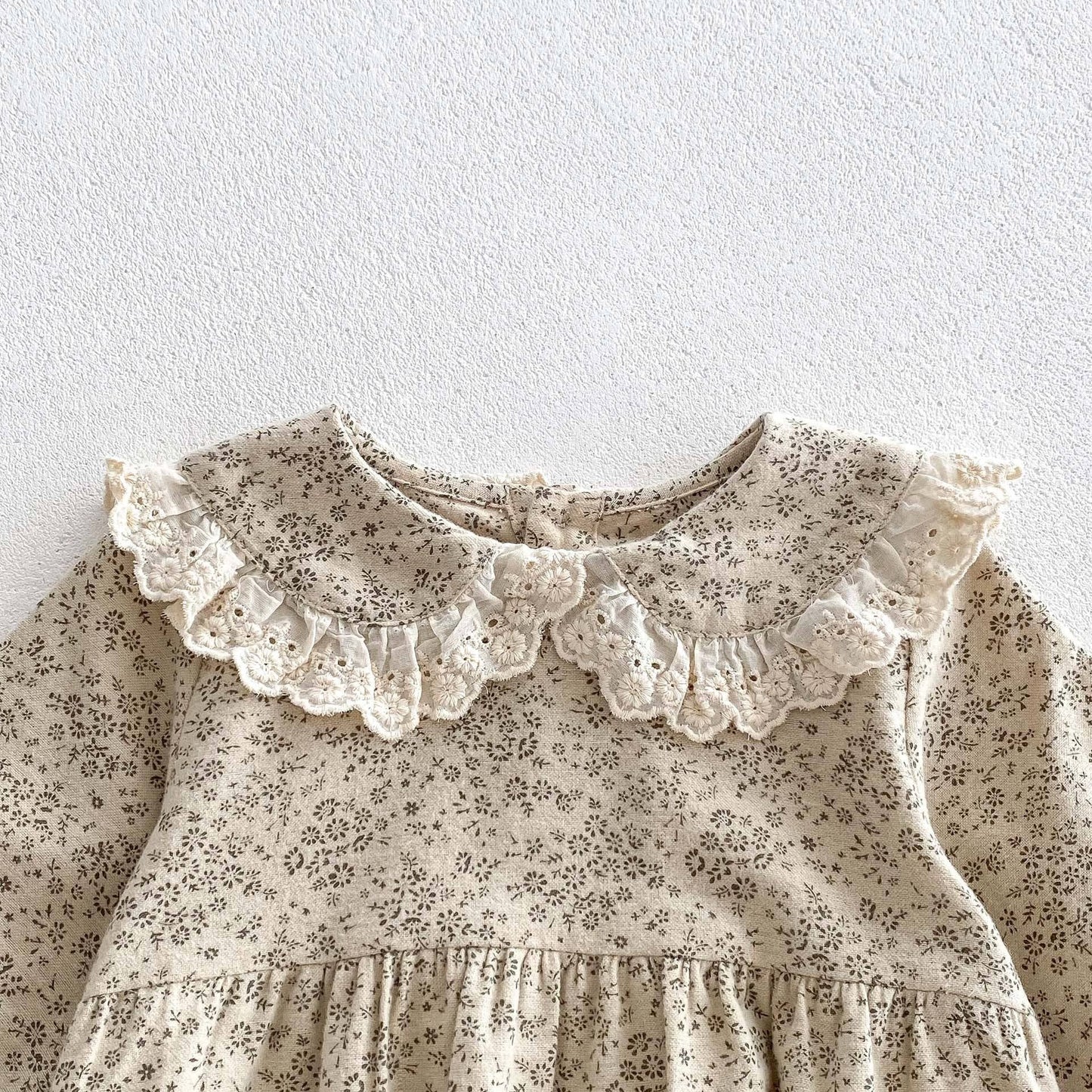 Floral Bubble with Lace Collar