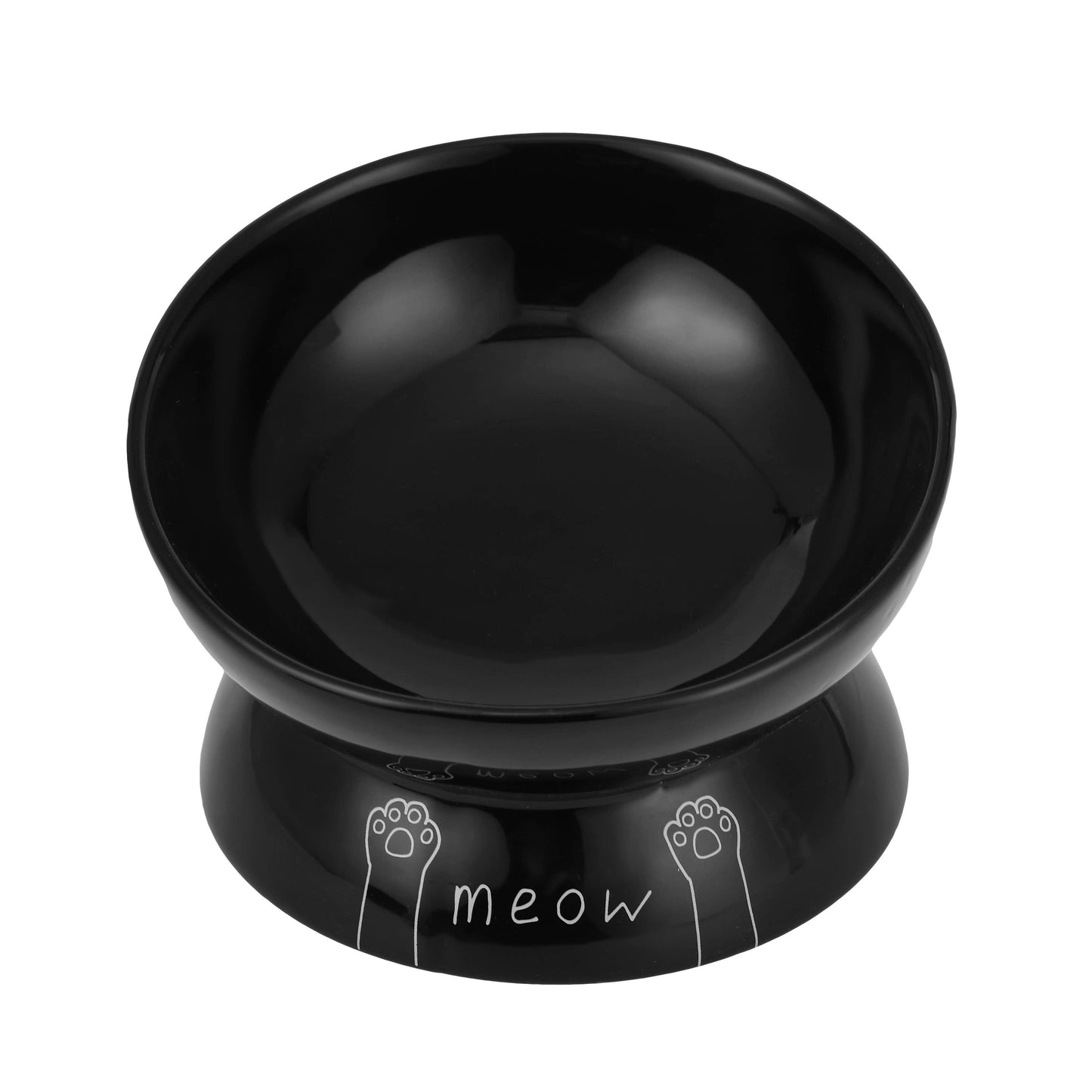 Meow Elevated Ceramic Cat Dish - Ideal For Food Or Water