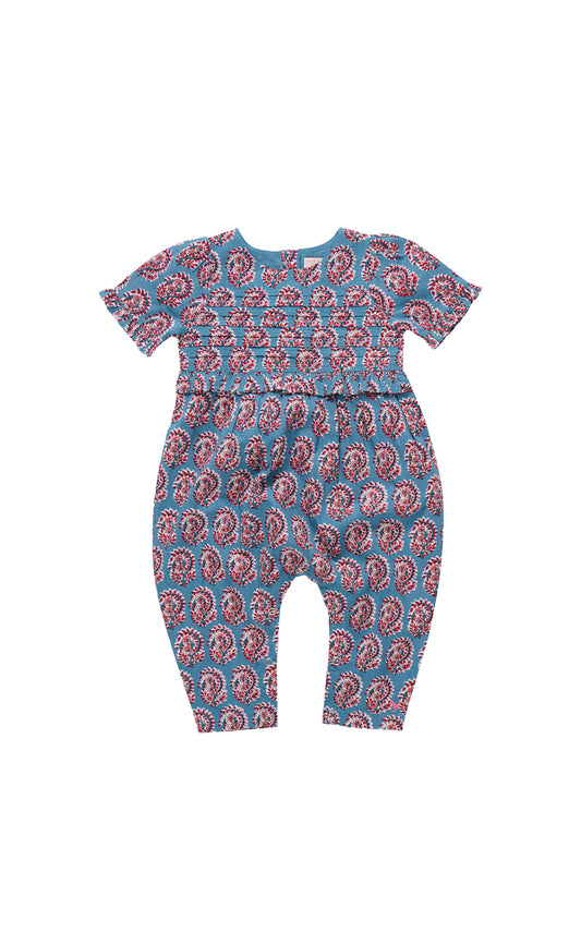 Baby Girl Raquel Jumper - Blue Paisley