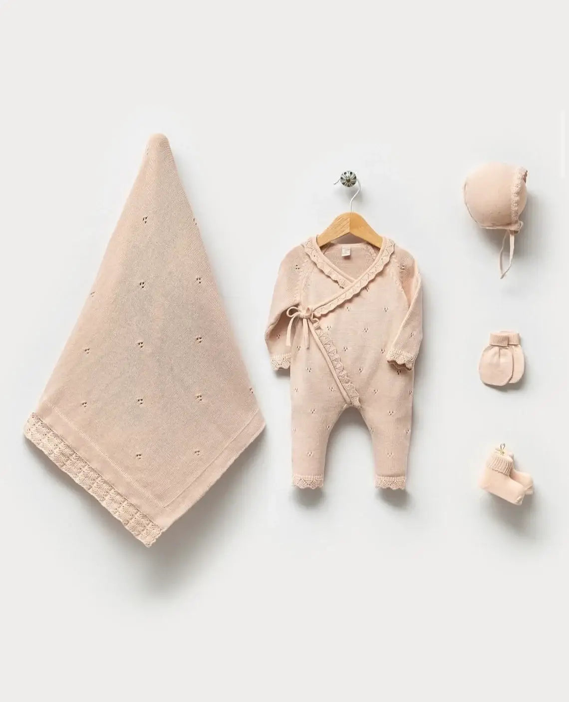 Knitted Newborn Baby Girl/Boy Coming Home Outfit