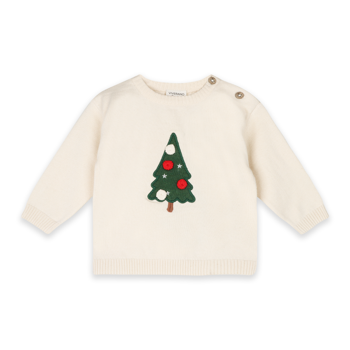 Jolly Christmas 3D Knit Baby Pullover & Pant SET (Organic)