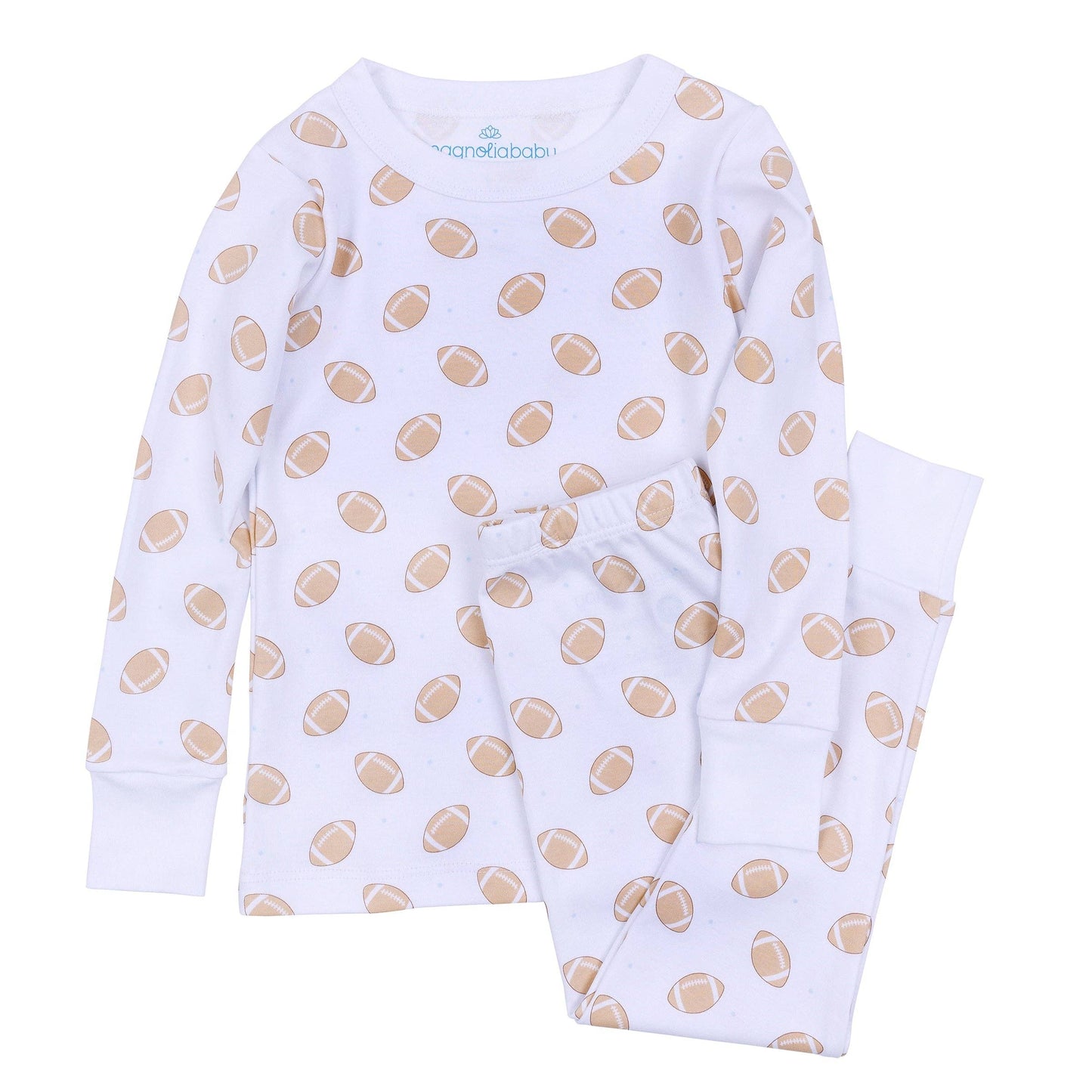 Touchdown Cutie Long Pajamas - Light Blue