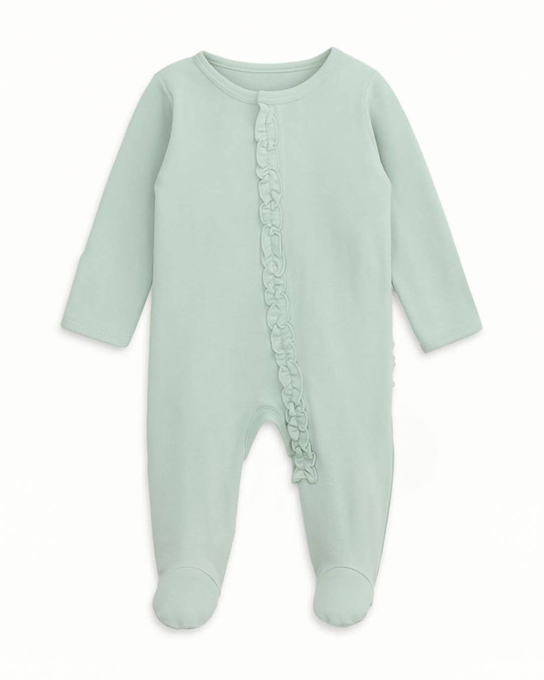 Sage Finds Grow With Me Magnetic Onesie with Ruffles
