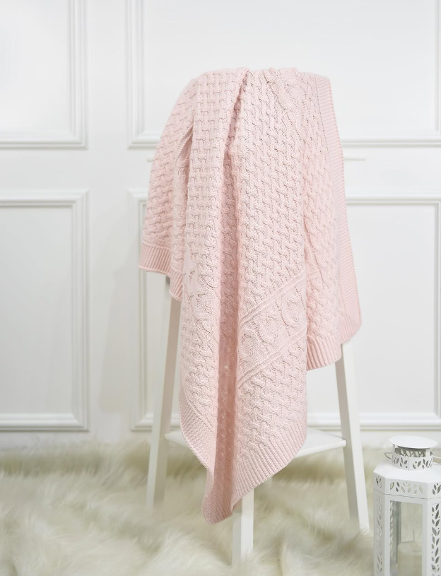 Nipperland timeless knit blanket 35"x35