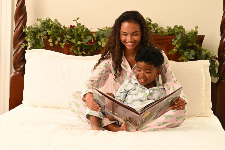 Christmas 2025 Pajamas- Pink Christmas Tree- Button Down