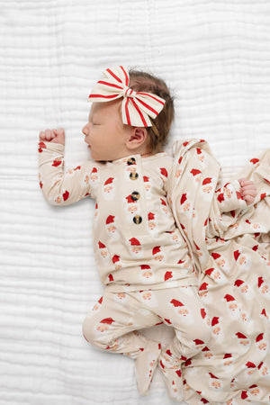 Ribbon Bow-Red Stripe