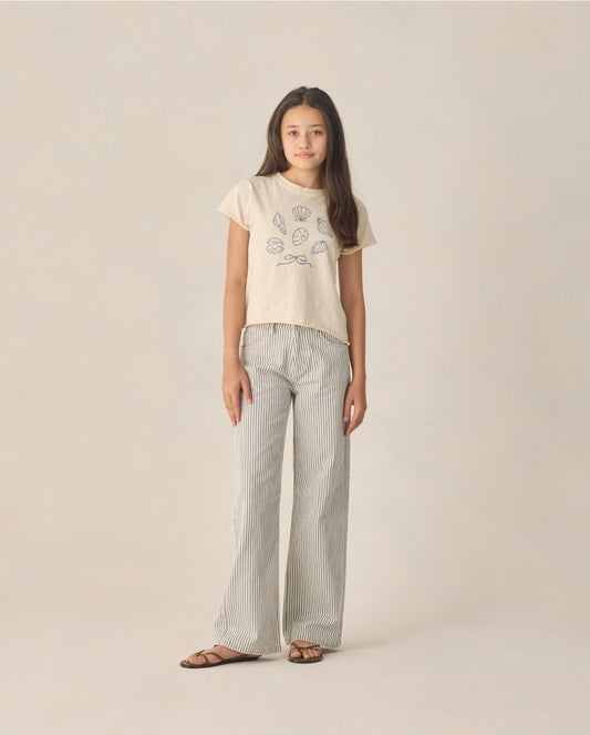 Rylee + Cru Baggy Wide Leg Pant ||Railroad Stripe