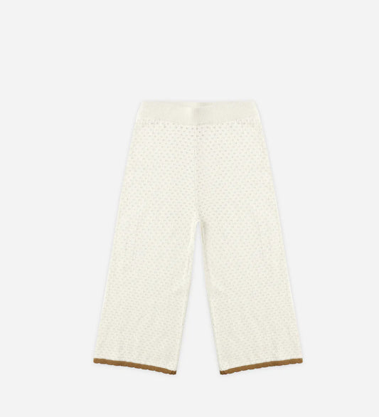 POINTELLE KNIT PANT || NATURAL