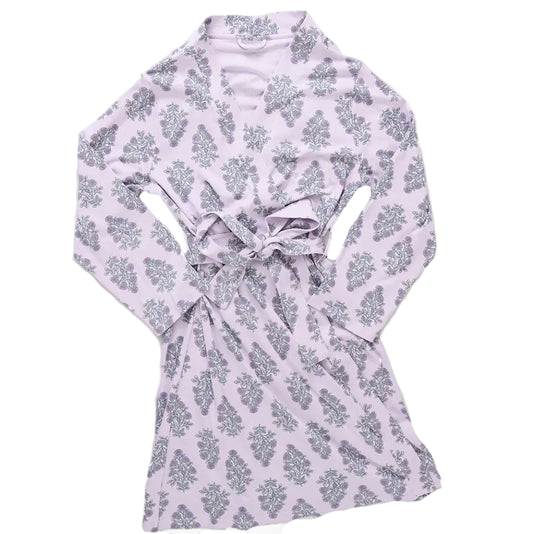 Women's Organic Robe - Lavender Bouquet Floral