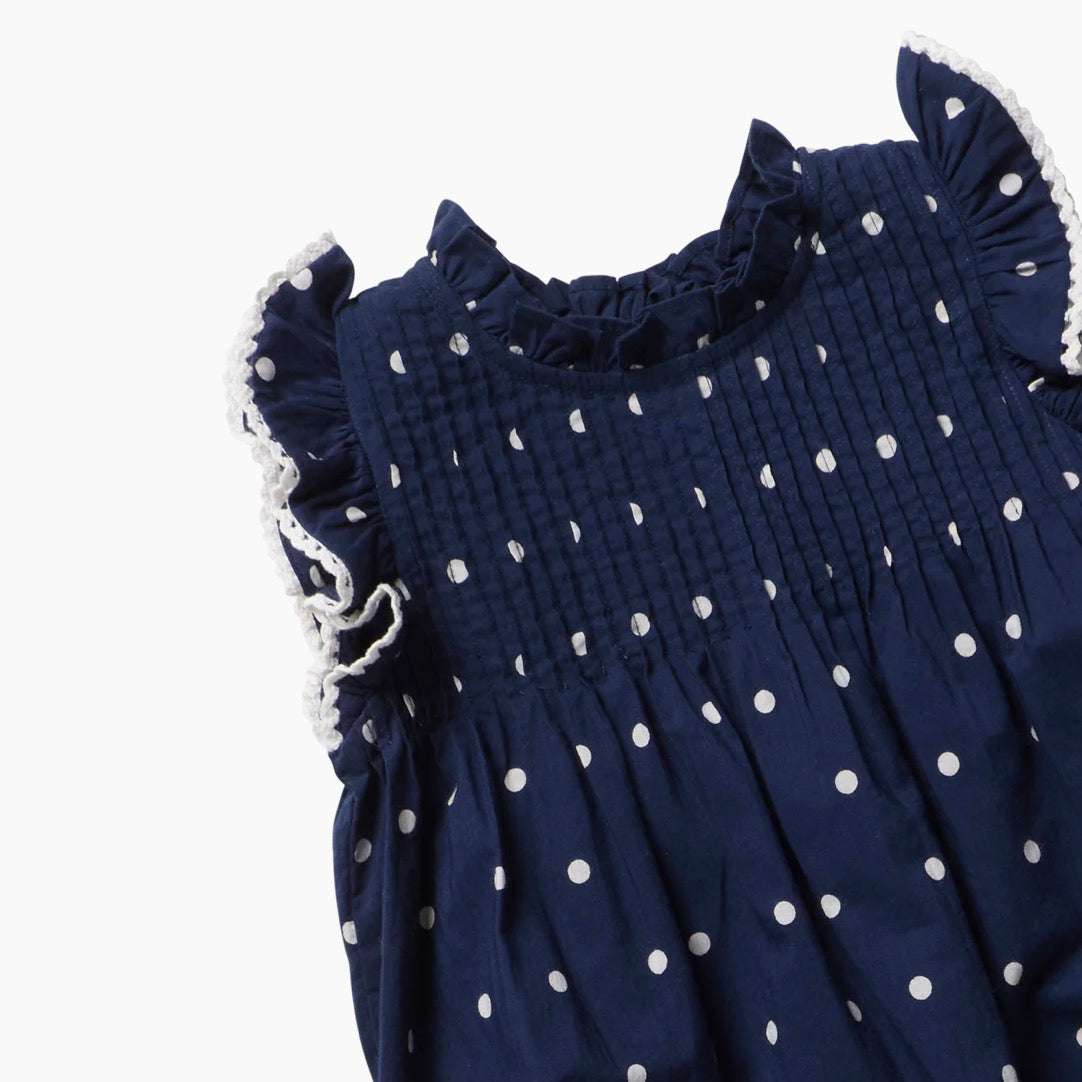 Baby Girls Jaipur Bubble - Navy Dot