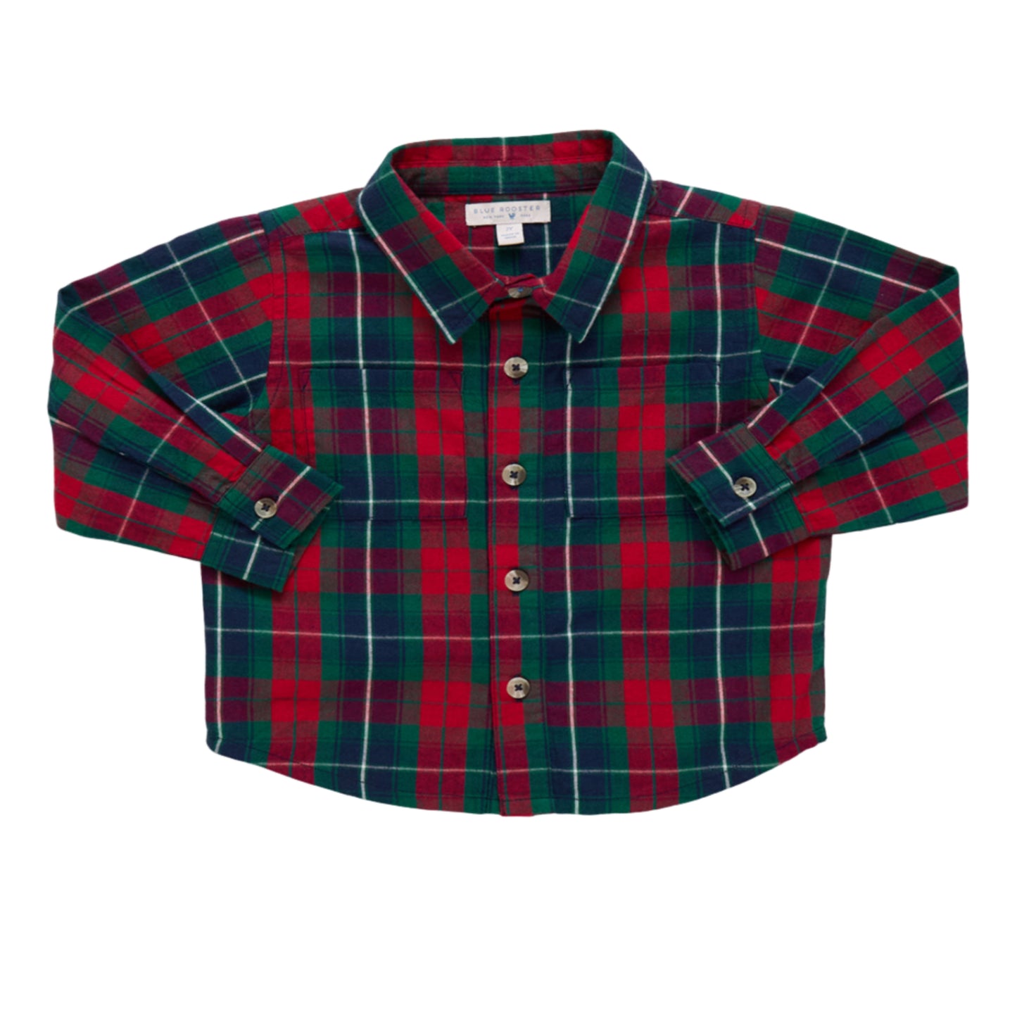 Boys Jack Shirt - Red Tartan