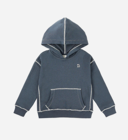 COAST HOODIE || HEATHERED NAVY