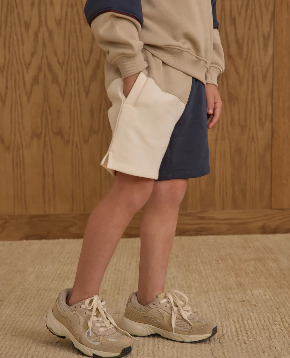 BOXING SHORT || NAVY COLOR BLOCK
