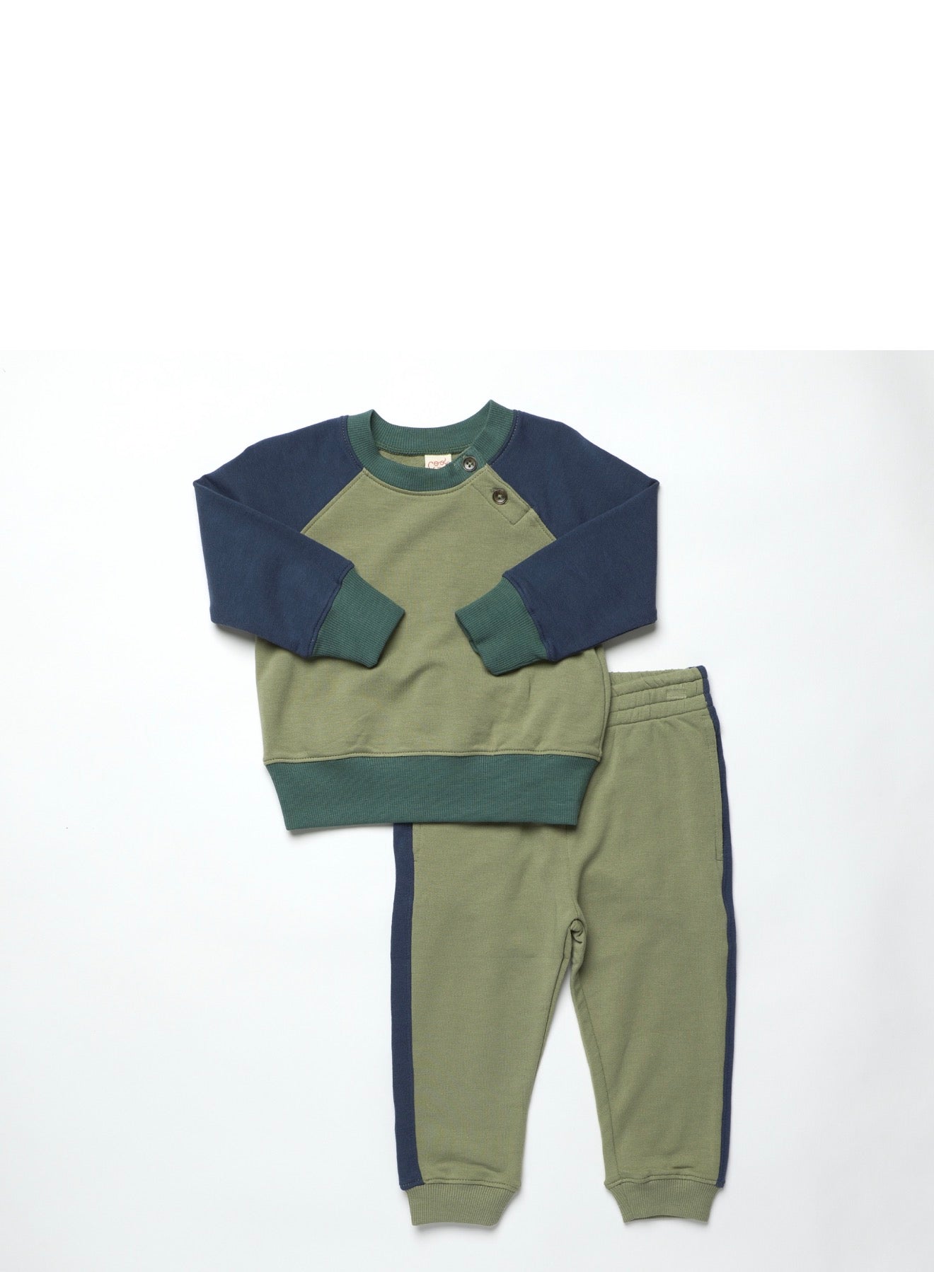 Baby Puzzle Jogger Set-Green Color Blick
