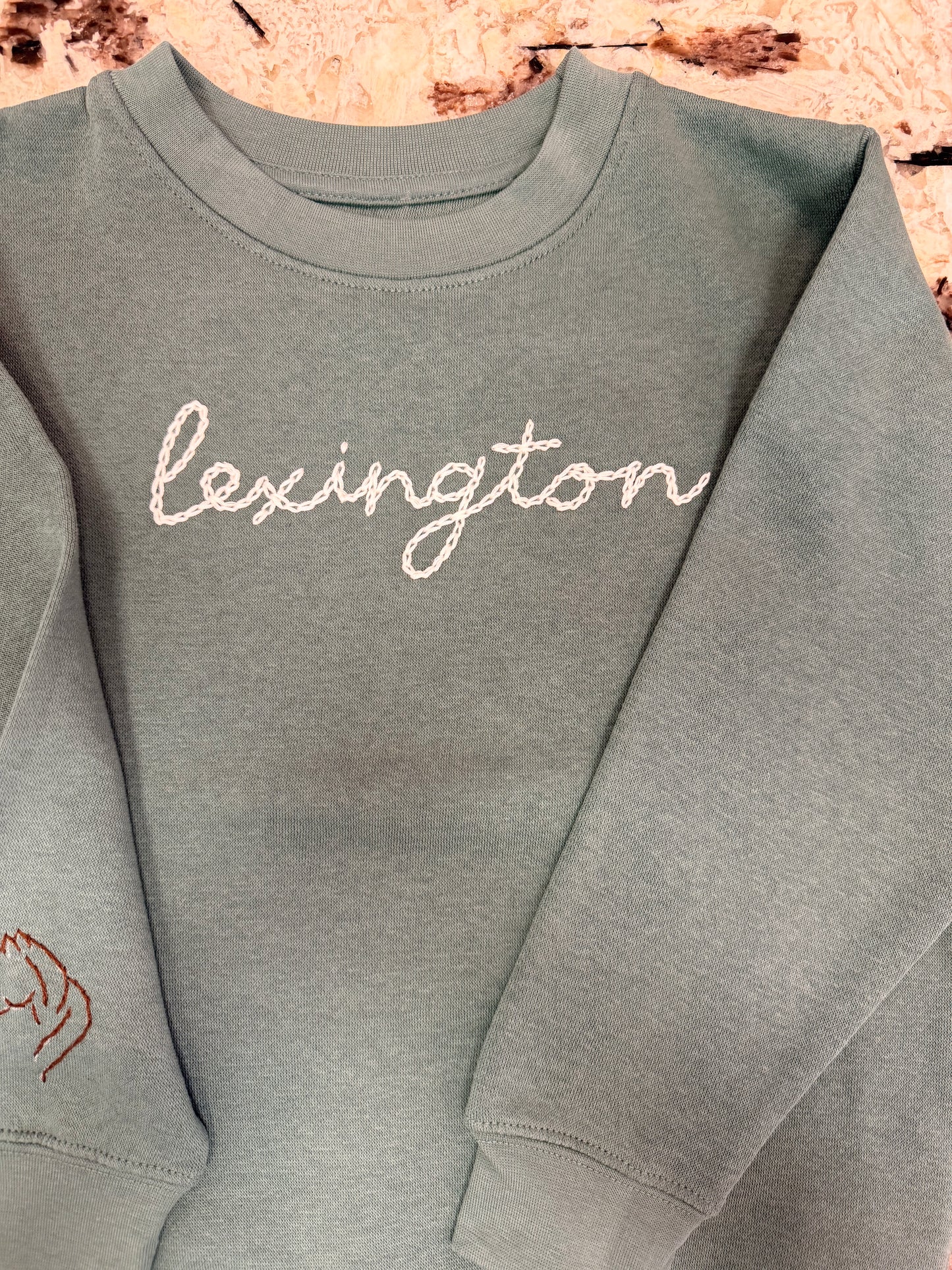 Lexington Handstitched Sweatshirt-Horse Icon