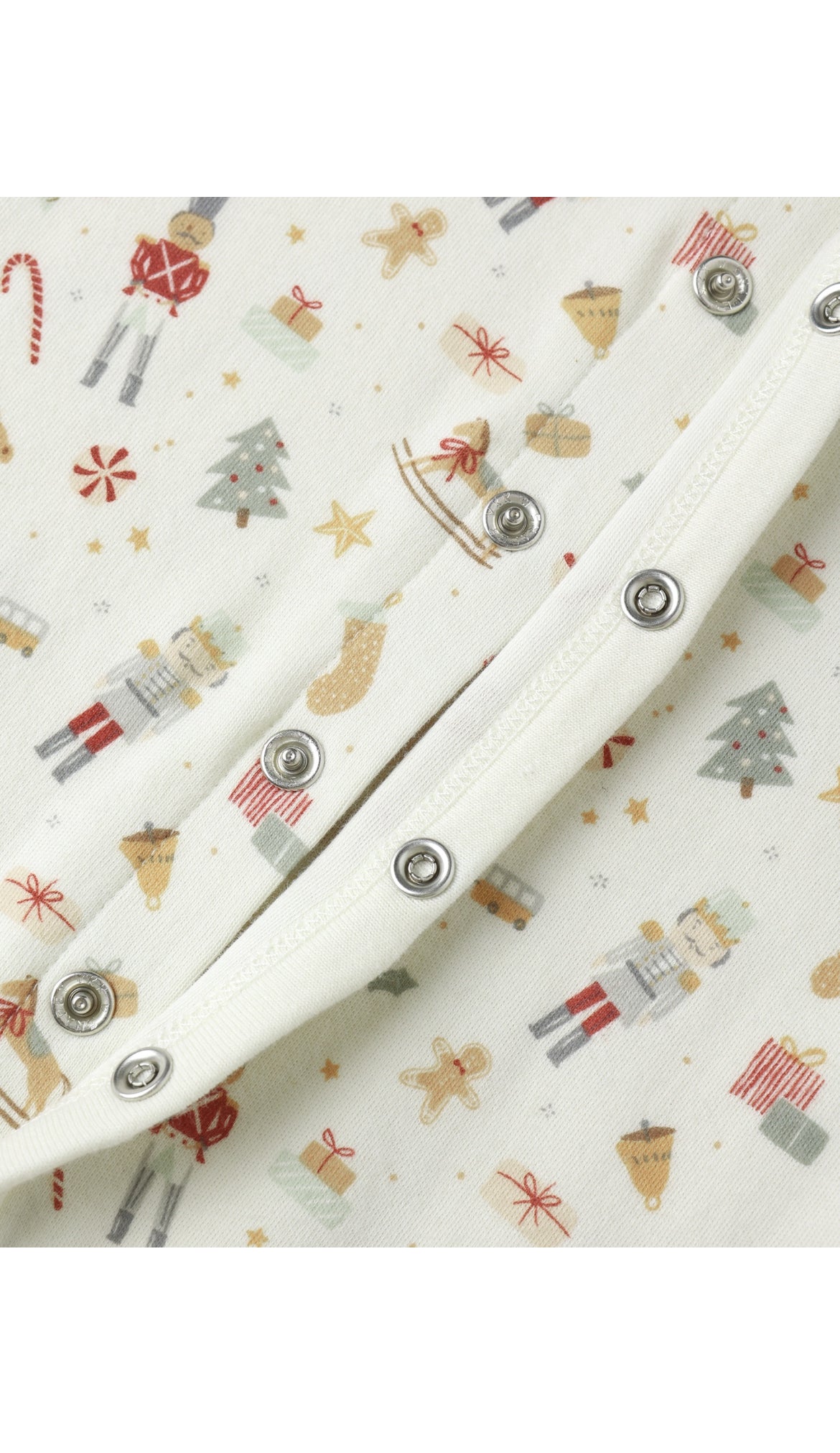 ORGANIC LONG JOHN PAJAMAS || FESTIVE