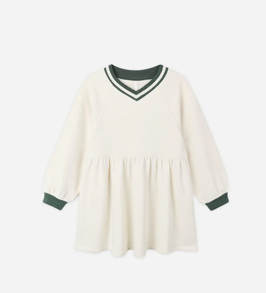 RAGLAN SWEATSHIRT DRESS || NATURAL