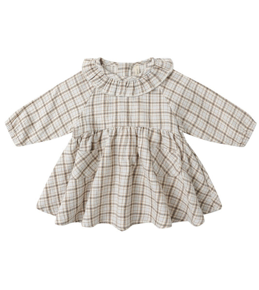 Simone Dress || Blue Plaid