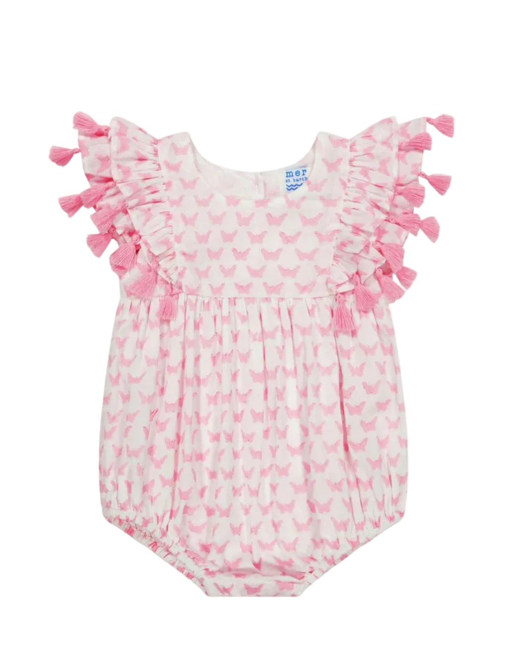 Anna Baby Romper Pink Butterfly