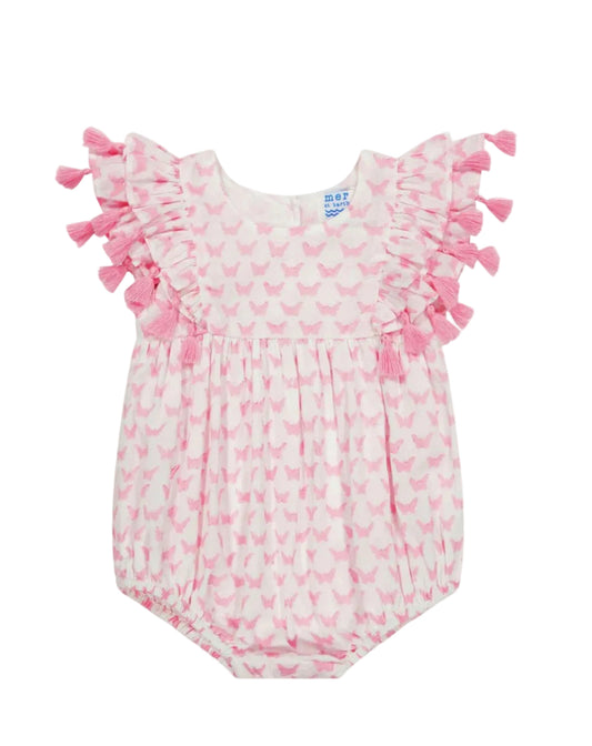 Anna Baby Romper Pink Butterfly