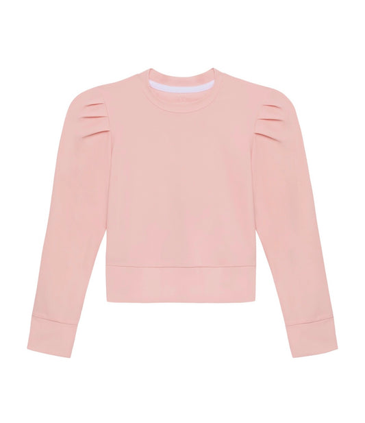 Courtside Kids Pink Ruffle Pullover for Girls