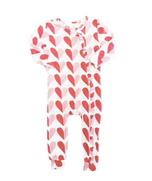 Baby Girl Ruffle Bamboo Romper