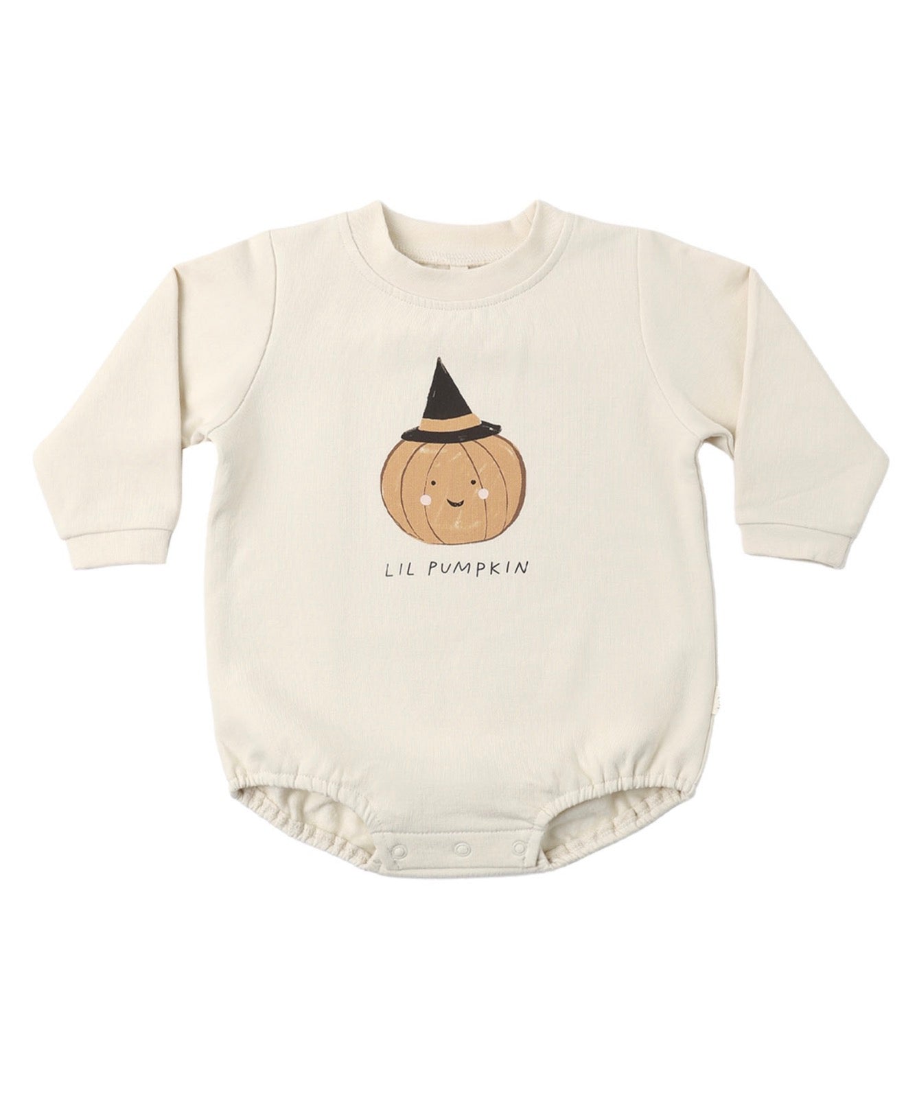 CREWNECK BUBBLE ROMPER LIL PUMPKIN