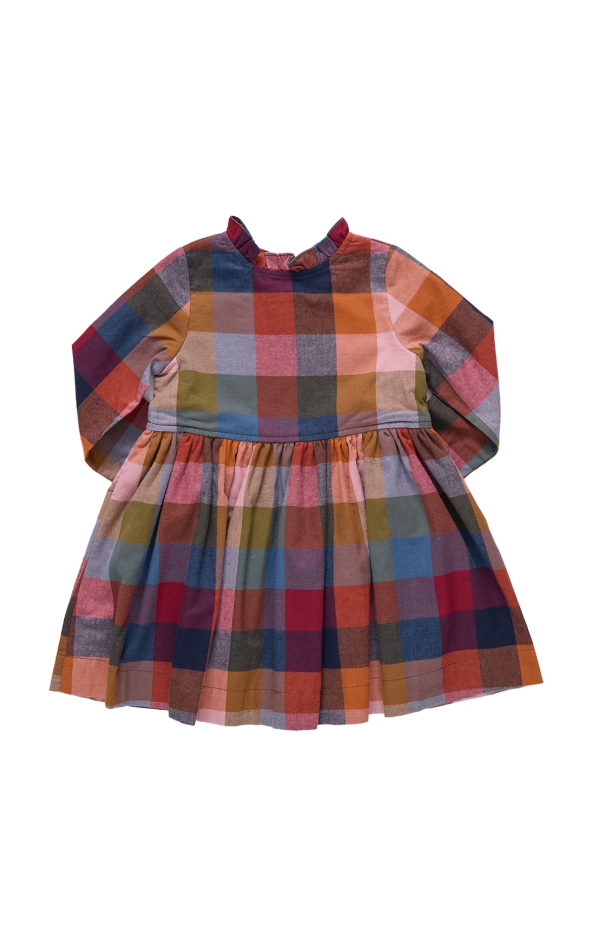 Girls Autumn Dress - Harvest Check