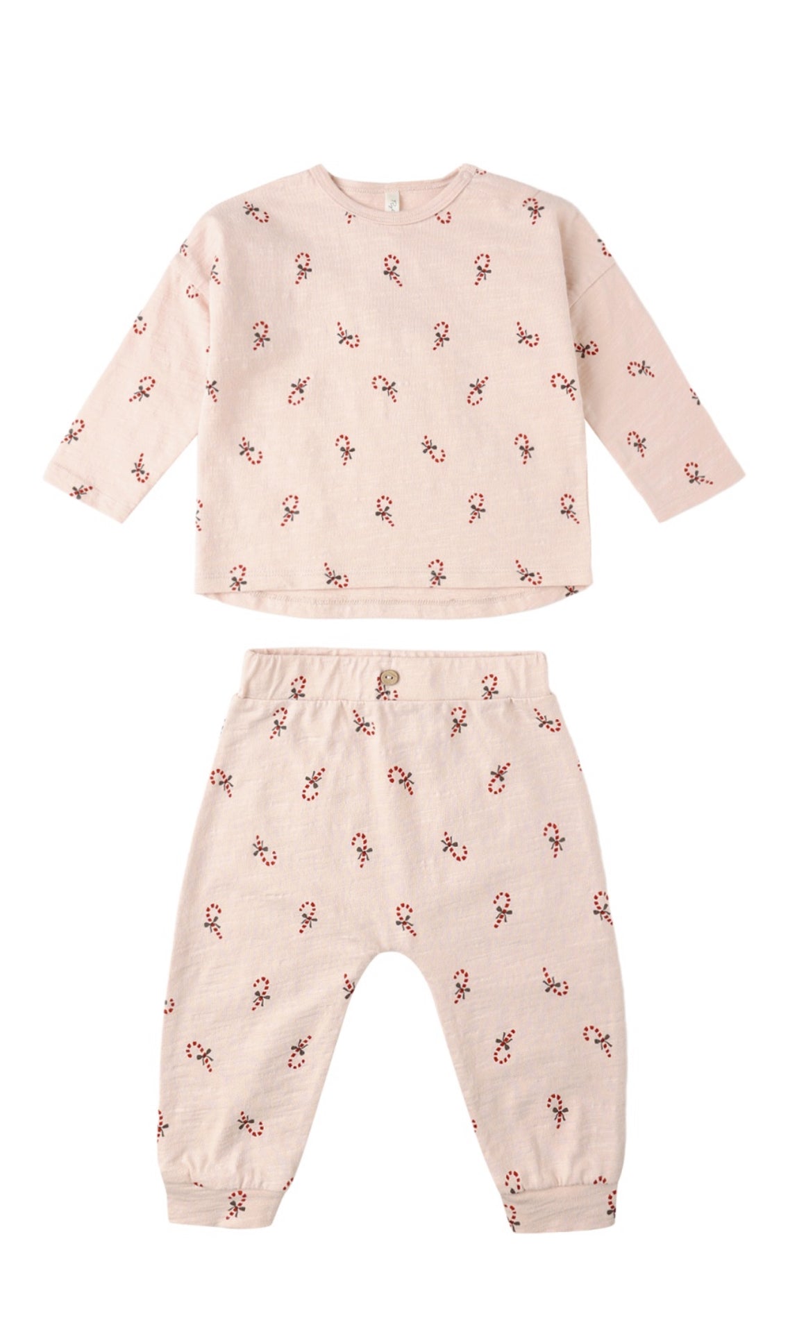 LONG SLEEVE TEE + PANT SET || CANDY CANES