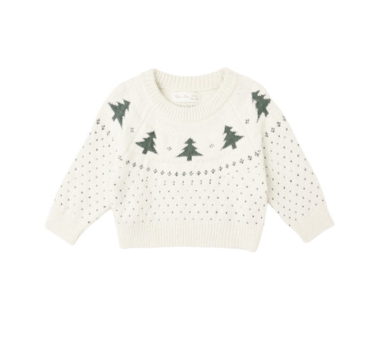 FAIR ISLE SWEATER || TREES