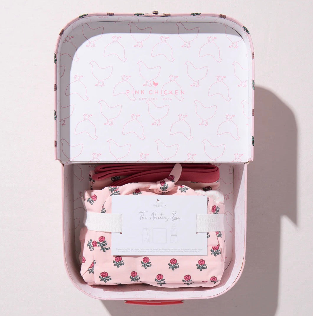 Nesting Box Baby Take Home Set - Pink Tiny Flower