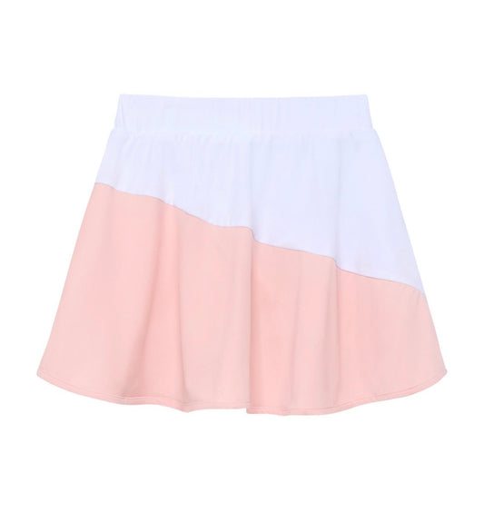Courtside Kids Pink/White Half Court Skort for Girls