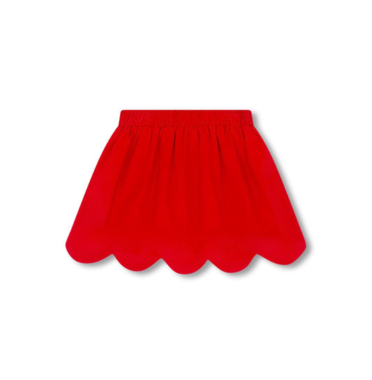 High Point Red Corduroy Skirt