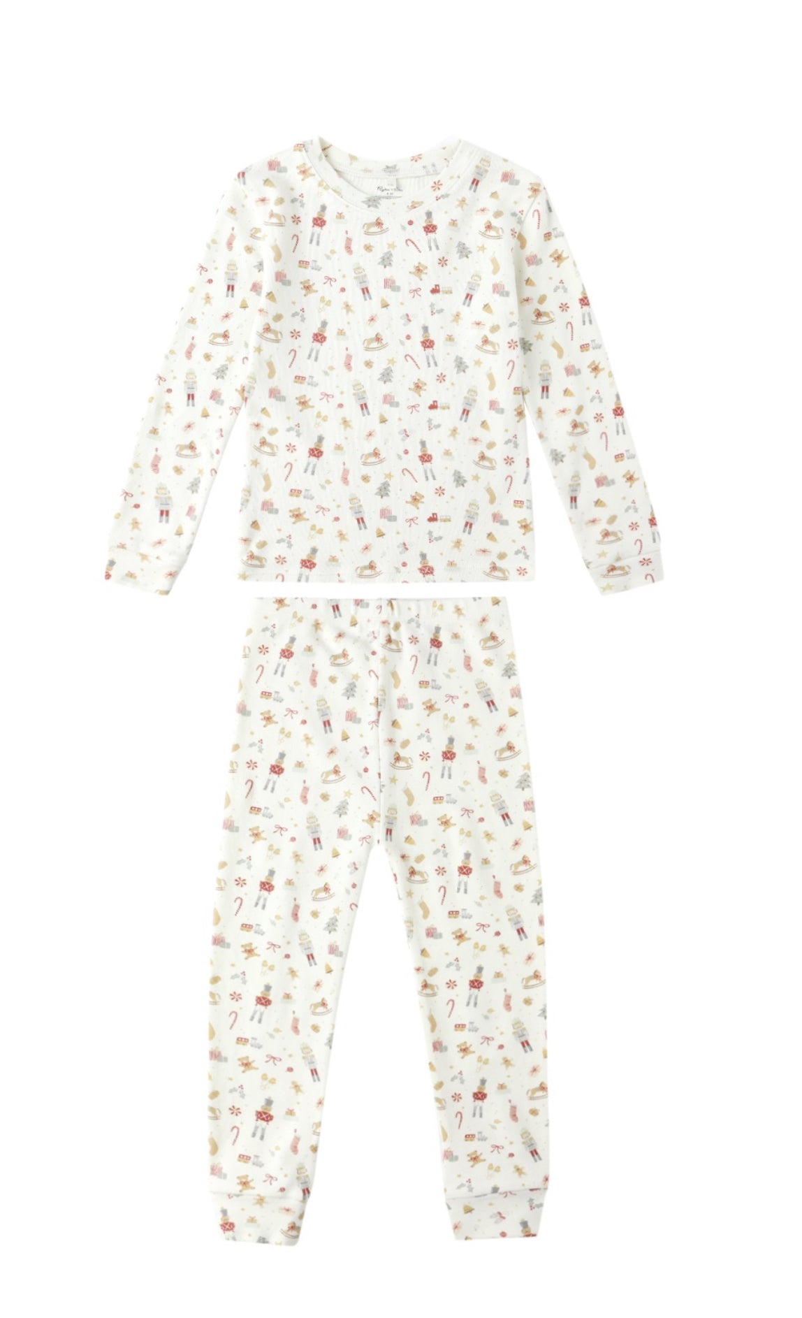 ORGANIC LONG SLEEVE PAJAMA SET || FESTIVE